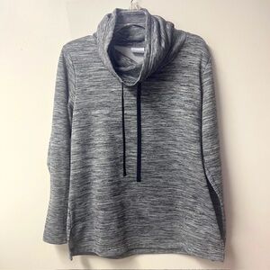 Columbia Gray Drawstring Cowl High Neck Active Pullover Shirt (Women's) small